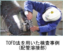TOFD法を用いた検査事例(配管溶接部)